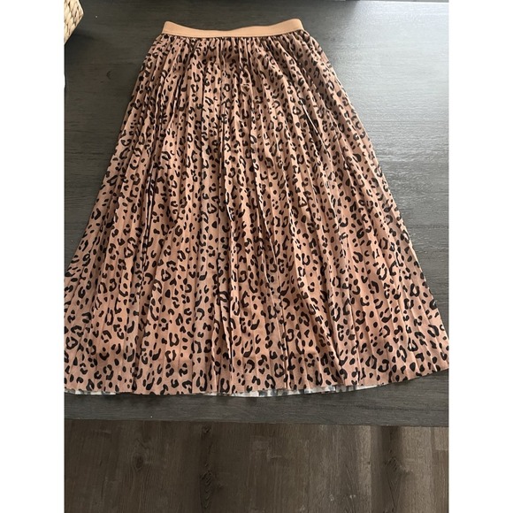 Animal Prints MIDI Skirt Size Small Sincerely Jules Elastic Waist Pull On Boho - Picture 2 of 6
